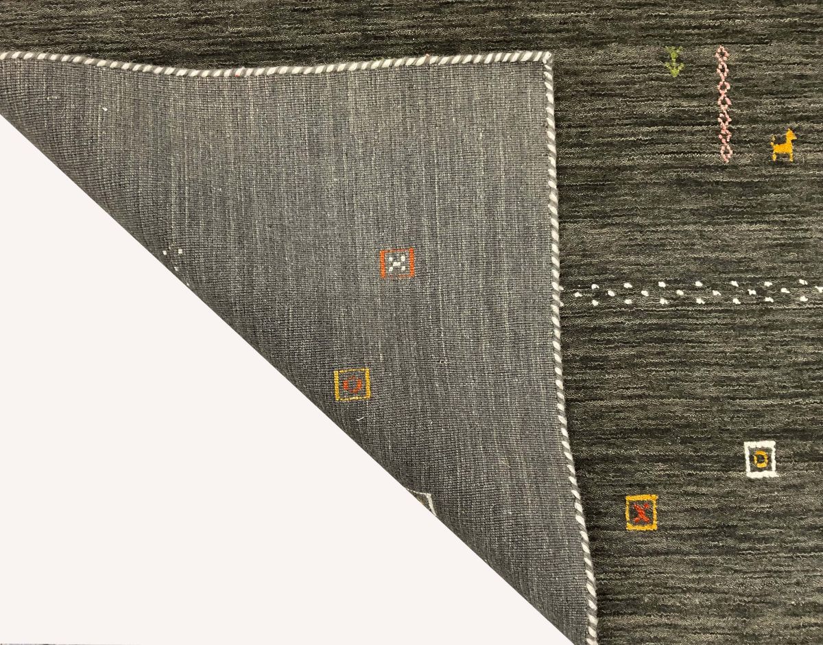 Hand-Woven Loribaft Gabbeh Rug