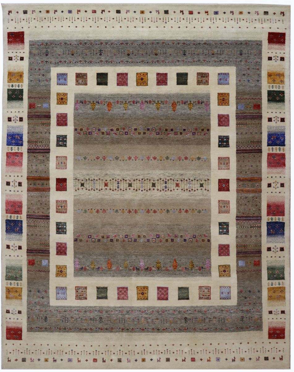 Hand-Woven Loribaft Gabbeh Rug
