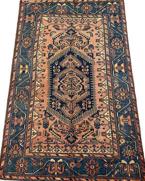 Handmade Tribal Persian Avaj Rug