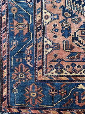 Handmade Tribal Persian Avaj Rug