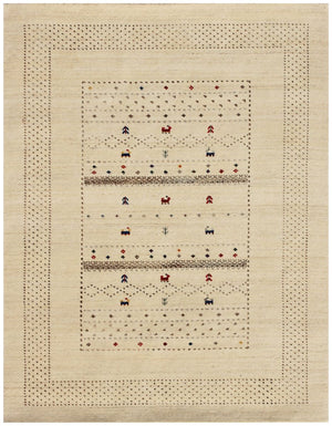 Hand-Woven Loribaft Gabbeh Rug