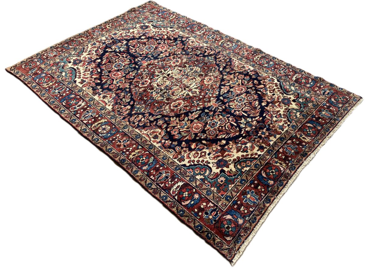 Antique Hand-Knotted Persian Malayer Rug