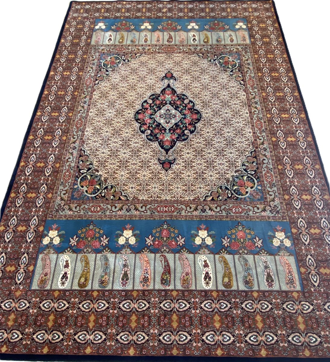 Superfine &amp; Rare Hand-Knotted Persian Bidjar Boukan