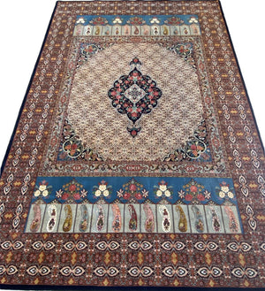 Superfine & Rare Hand-Knotted Persian Bidjar Boukan