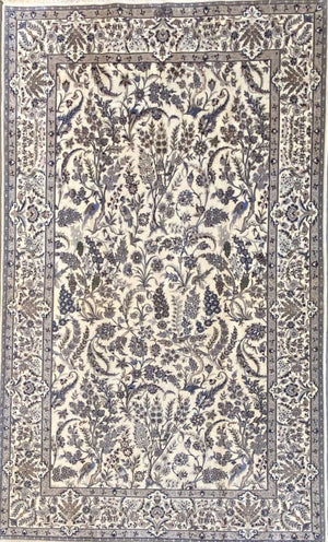 Superfine Hand-Knotted Persian Naien Carpet