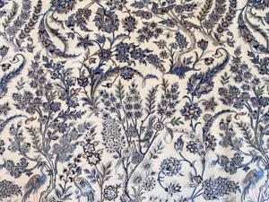 Superfine Hand-Knotted Persian Naien Carpet