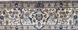 Superfine Hand-Knotted Persian Naien Carpet