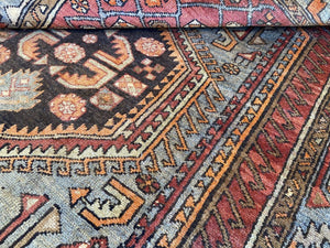 Hand-Knotted Tribal Persian Khamseh Rug