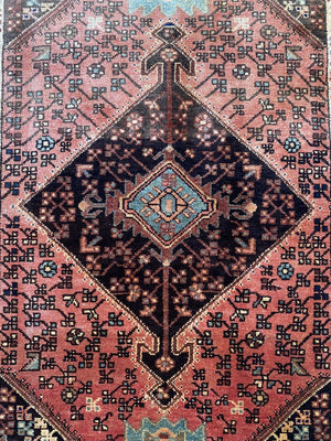 Hand-Knotted Tribal Persian Toyserkan Rug