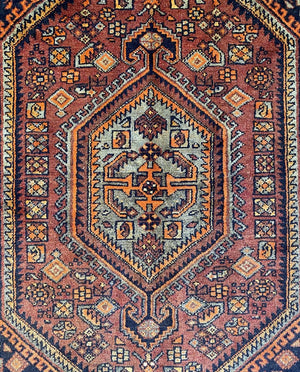 Hand-Knotted Tribal Persian Tarrom Rug