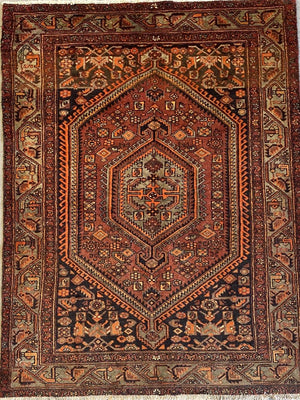 Hand-Knotted Tribal Persian Tarrom Rug