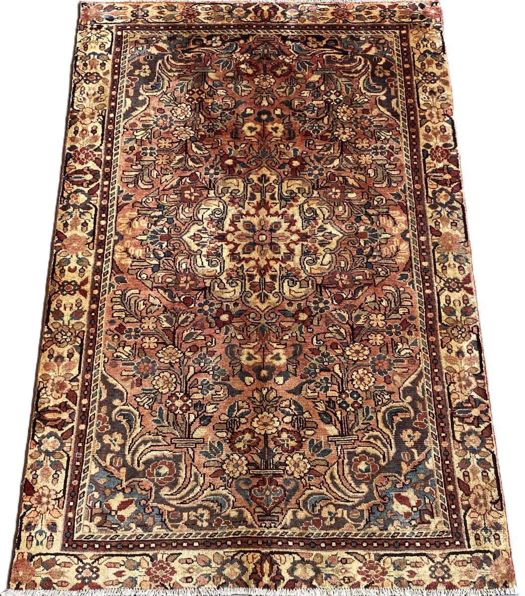 Hand-Knotted Tribal Persian Bakhtiar Rug