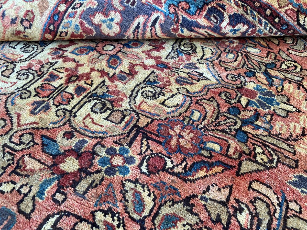 Hand-Knotted Tribal Persian Bakhtiar Rug