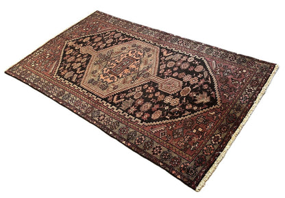 Hand-Knotted Tribal Persian Khamseh Rug