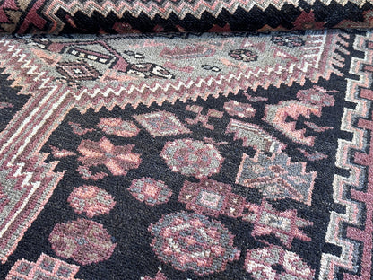 Hand-Knotted Tribal Persian Khamseh Rug