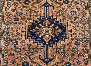 Hand-Knotted Tribal Persian Khamseh Rug