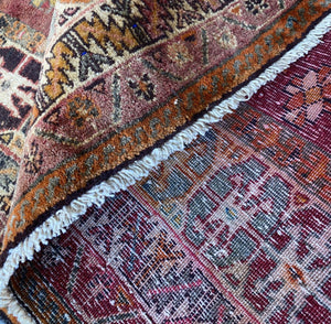 Hand-Knotted Nomadic Persian Qashqaie Rug
