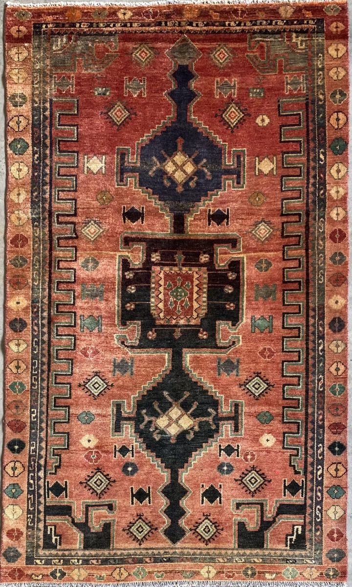 Hand-Knotted Tribal Persian Luri Rug