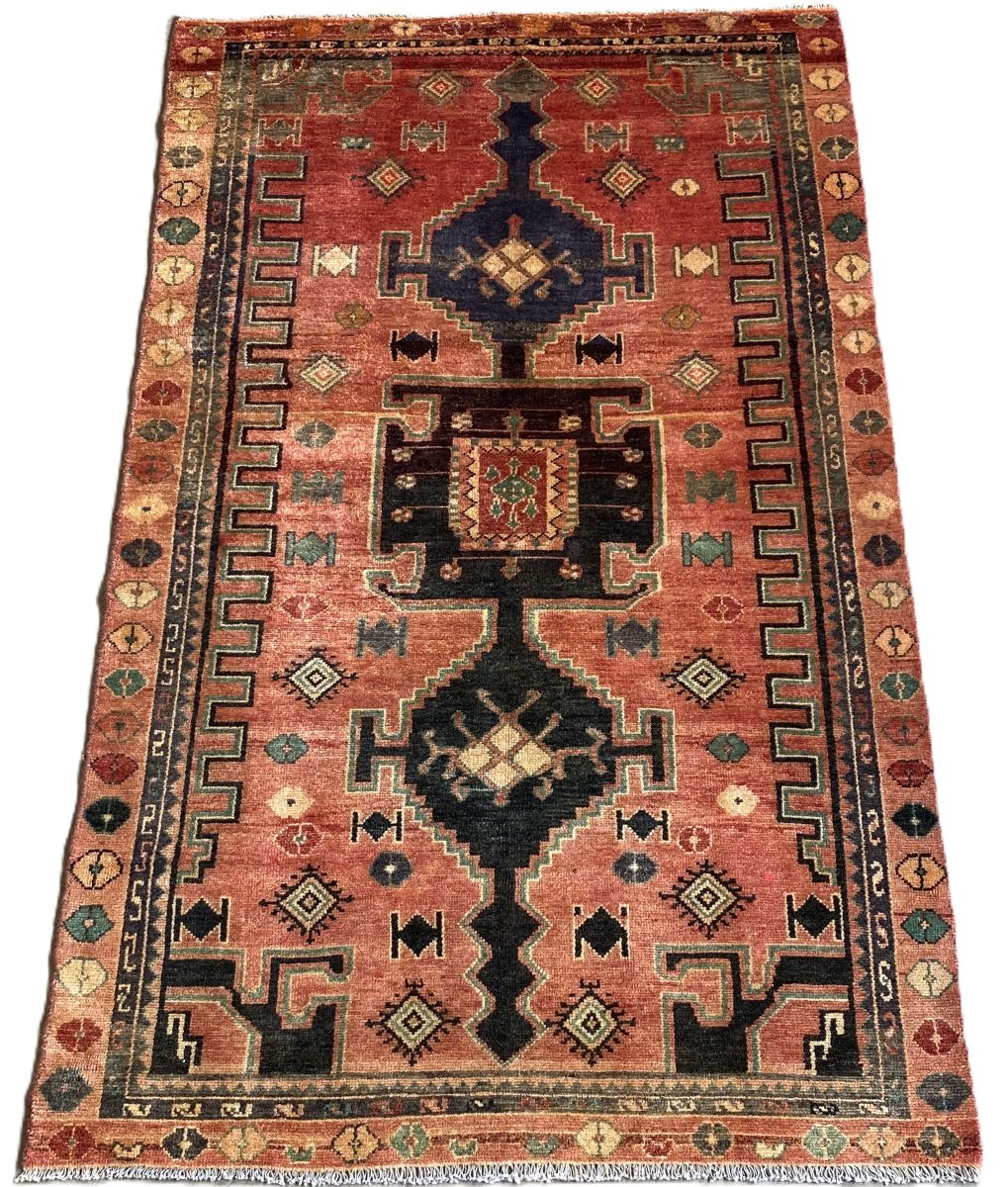 Hand-Knotted Tribal Persian Luri Rug