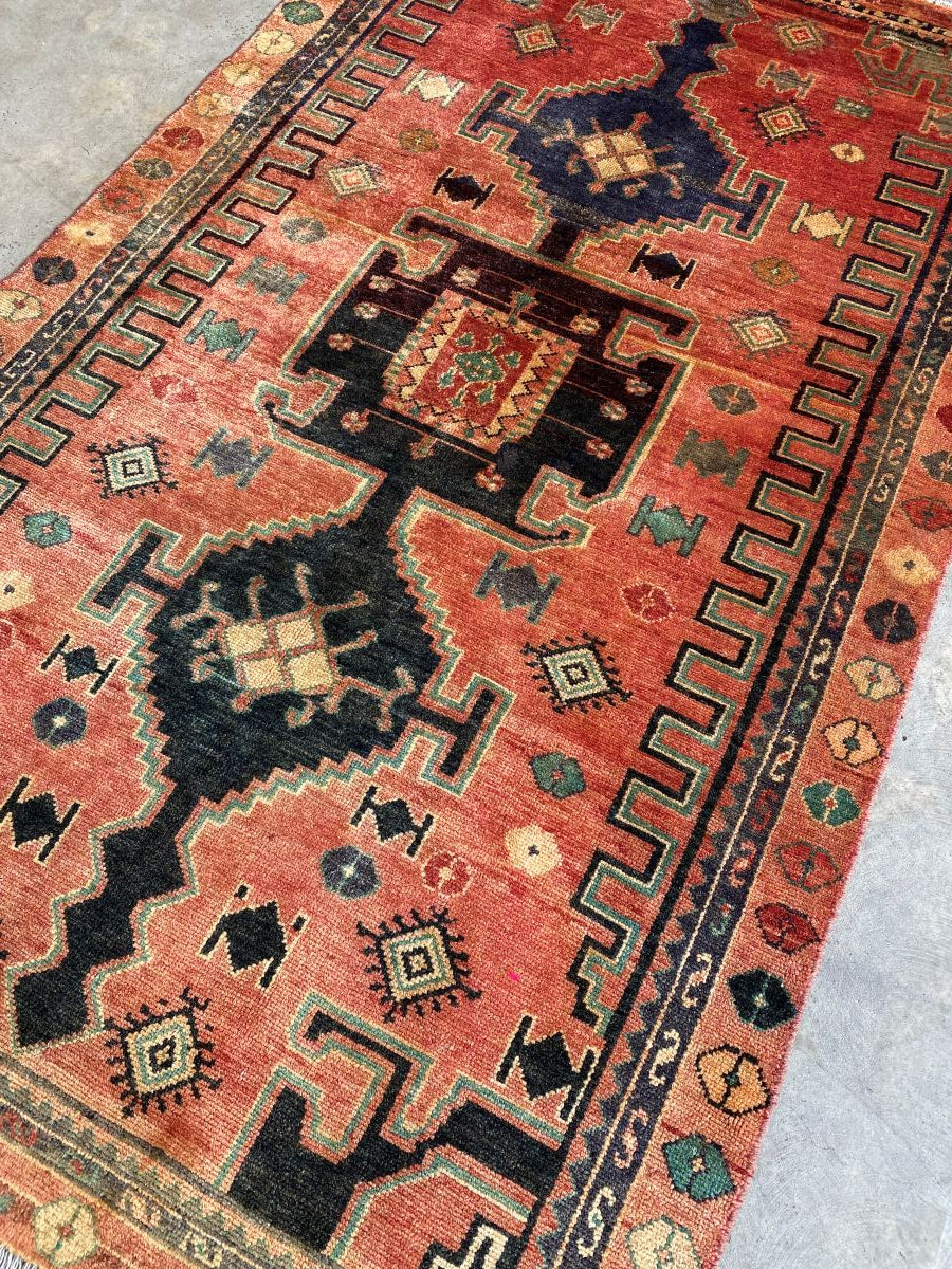 Hand-Knotted Tribal Persian Luri Rug