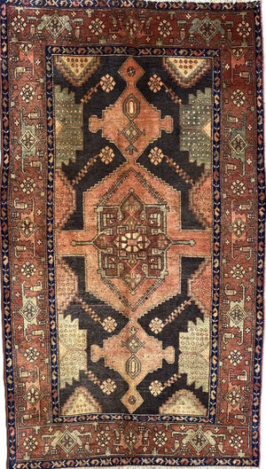 Hand-Knotted Tribal Persian Khamseh Rug
