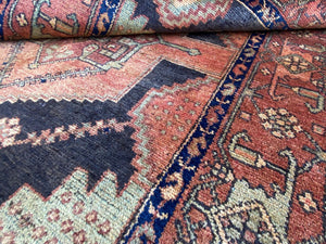 Hand-Knotted Tribal Persian Khamseh Rug