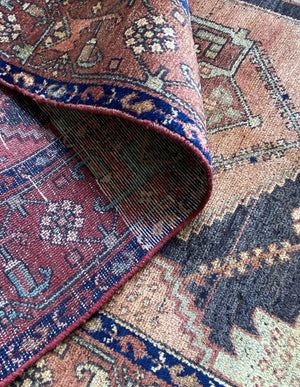 Hand-Knotted Tribal Persian Khamseh Rug