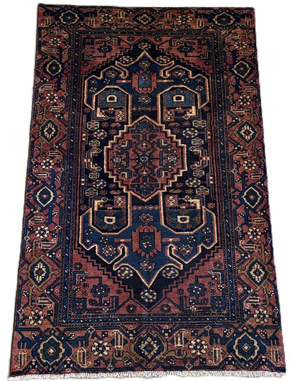 Hand-Knotted Tribal Persian Hashtrood Rug