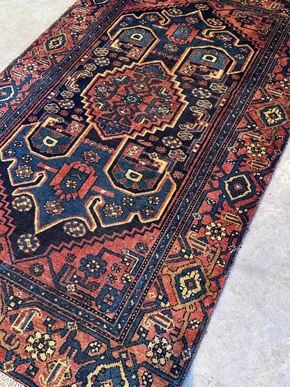Hand-Knotted Tribal Persian Hashtrood Rug