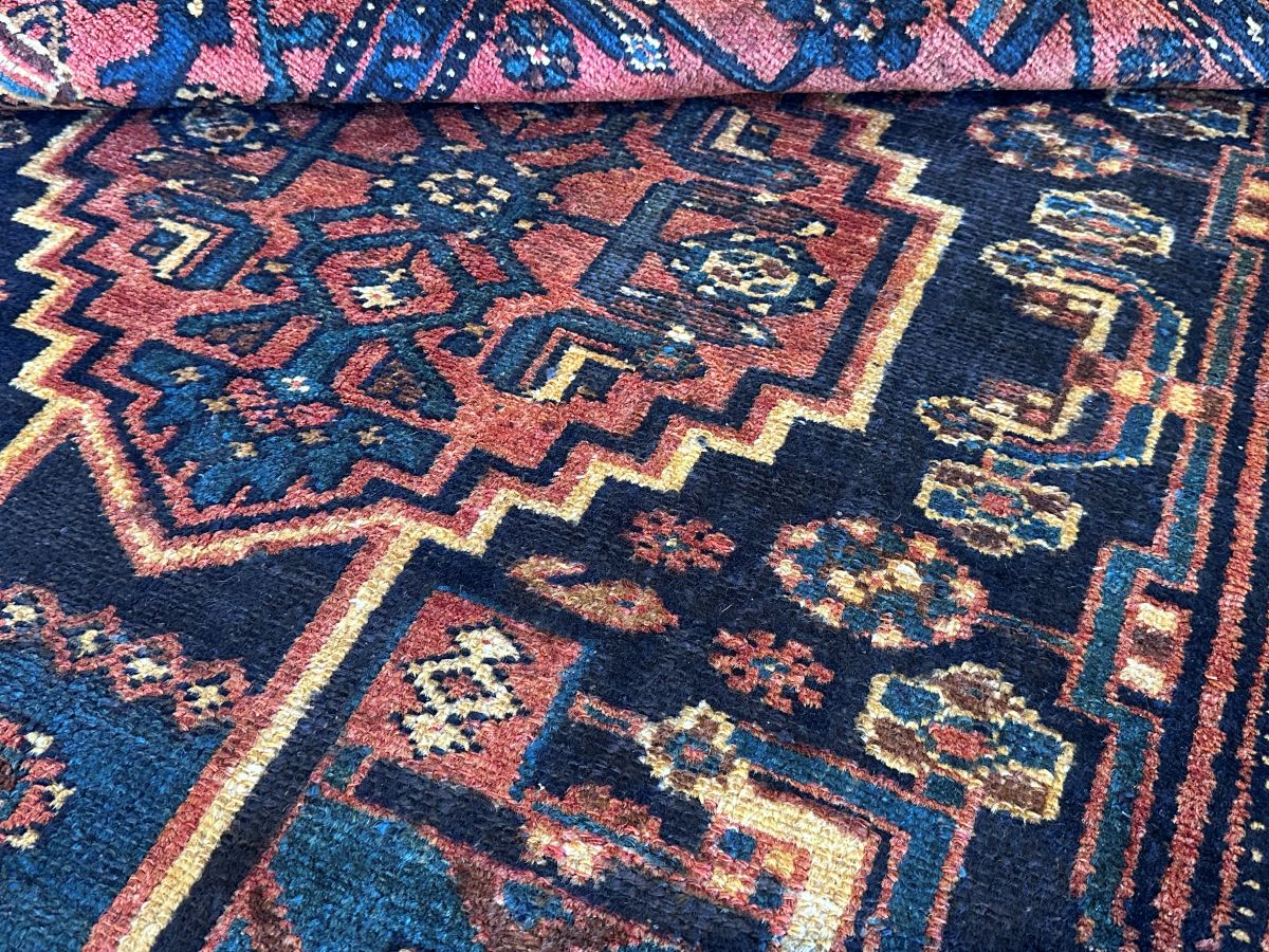 Hand-Knotted Tribal Persian Hashtrood Rug