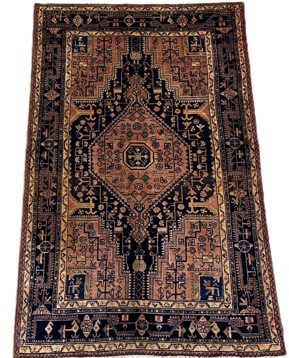Hand-Knotted Tribal Persian Toyserkan Rug