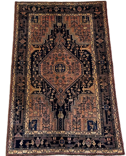 Hand-Knotted Tribal Persian Toyserkan Rug