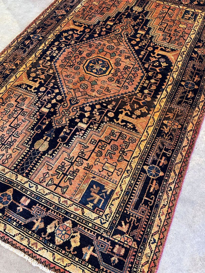 Hand-Knotted Tribal Persian Toyserkan Rug