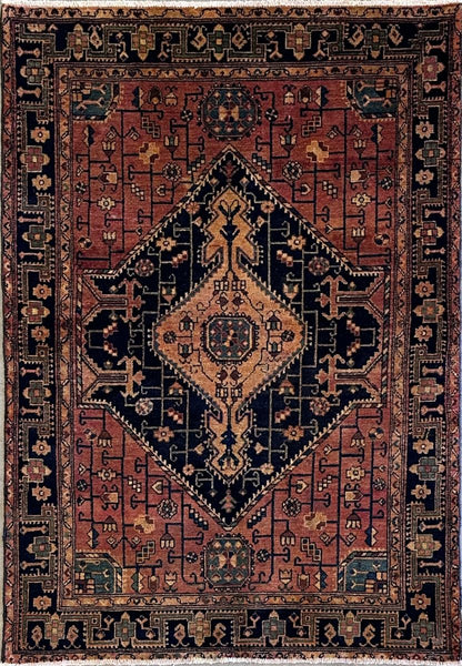 Hand-Knotted Tribal Persian Toyserkan Rug