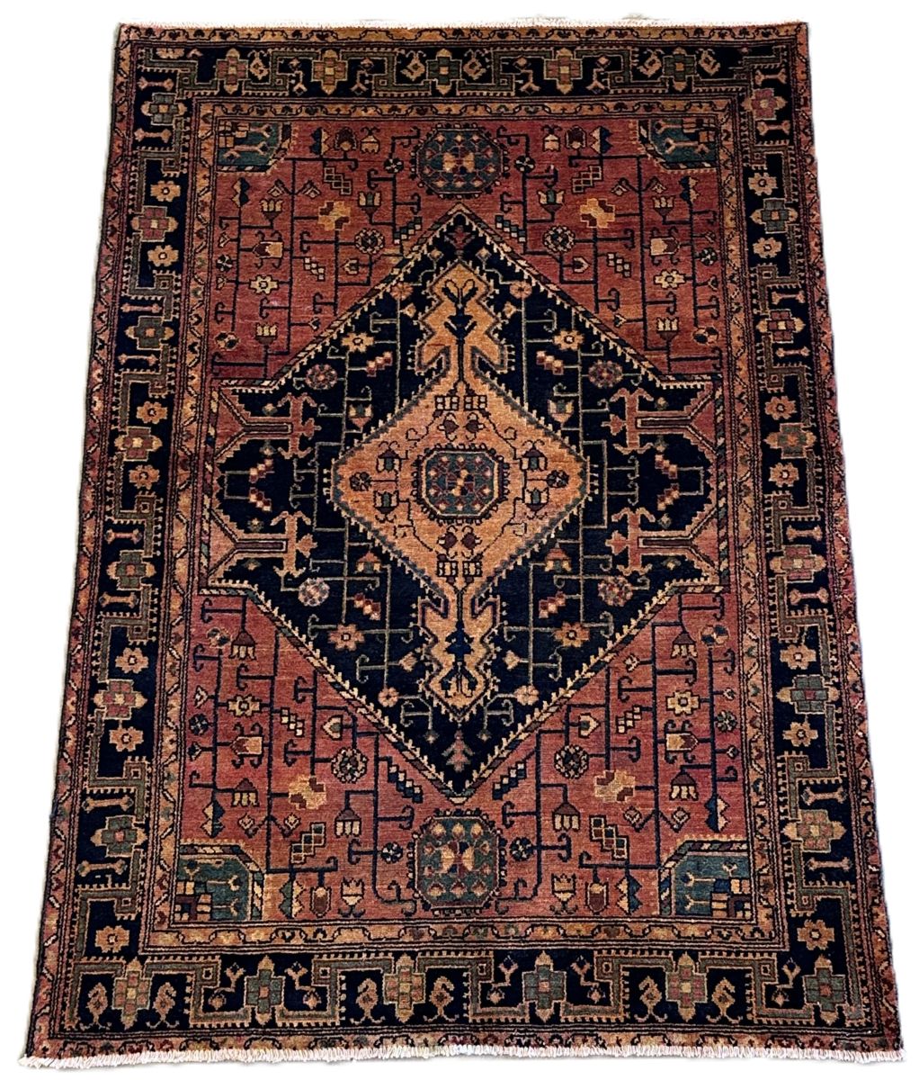 Hand-Knotted Tribal Persian Toyserkan Rug