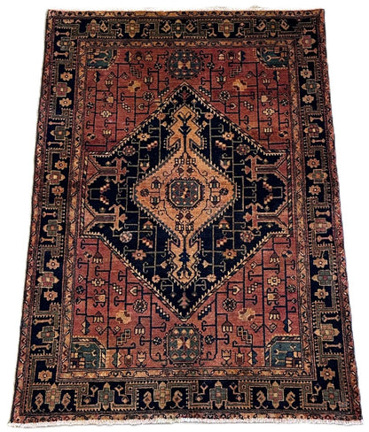 Hand-Knotted Tribal Persian Toyserkan Rug
