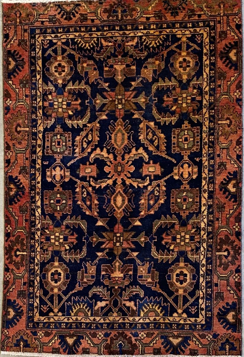 Hand-Knotted Tribal Persian Malayer Rug