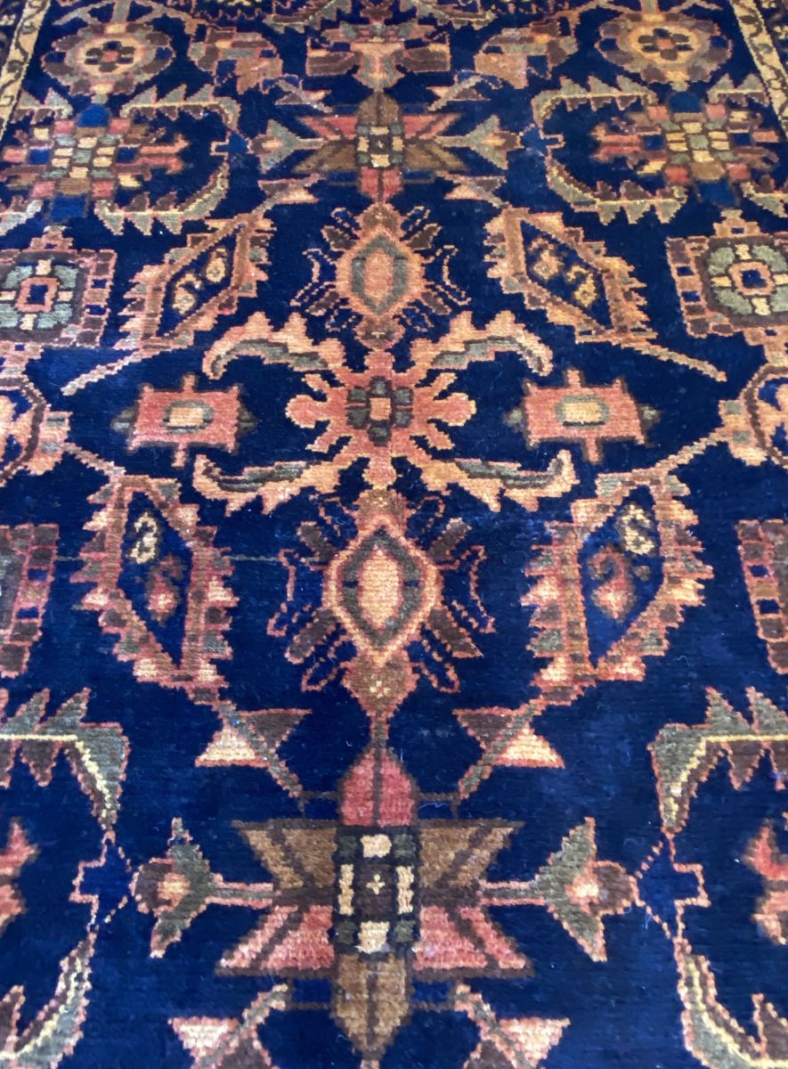 Hand-Knotted Tribal Persian Malayer Rug