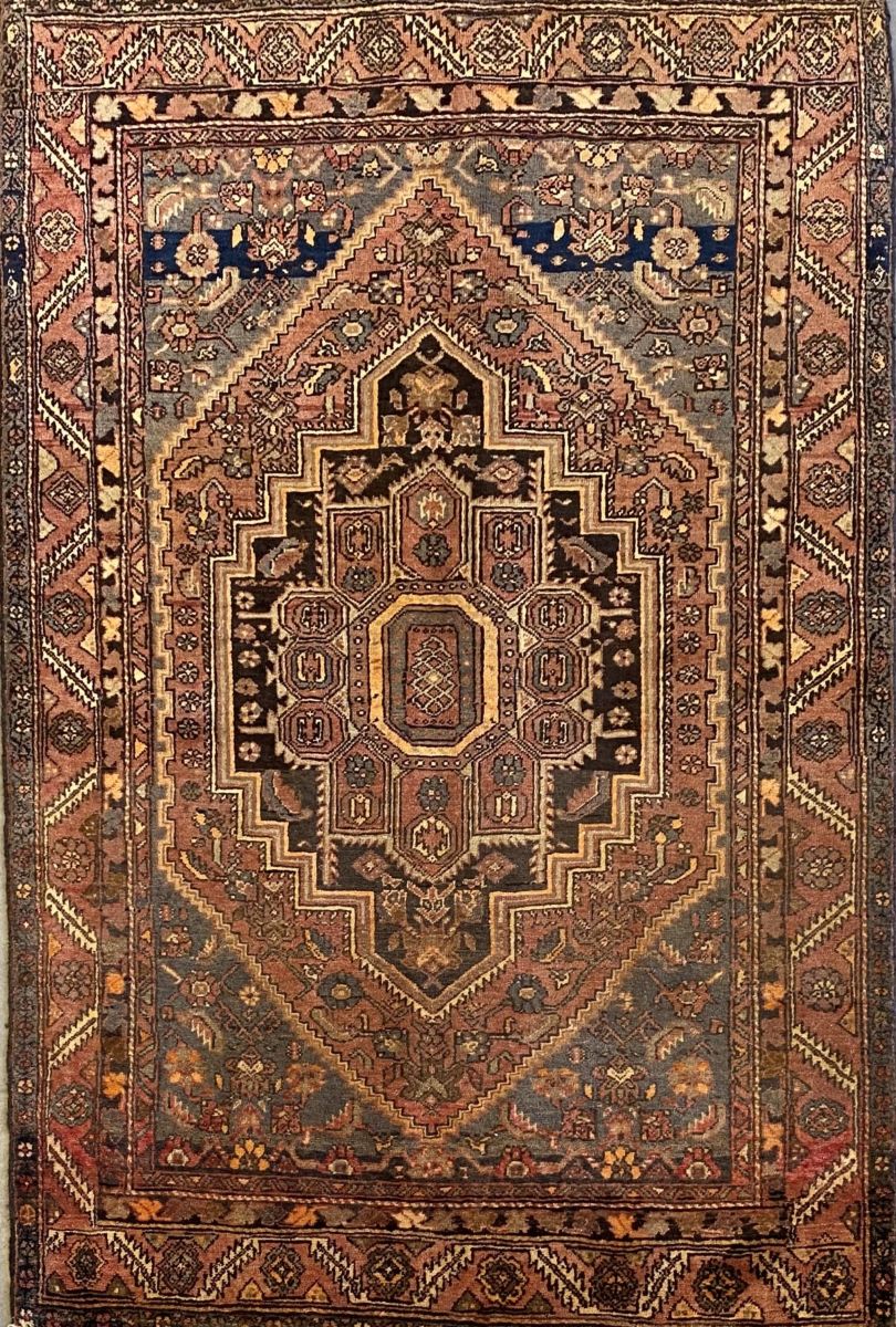 Hand-Knotted Tribal Persian Bidjar Gholtogh Rug