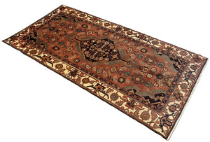 Hand-Knotted Tribal Persian Abhar Rug