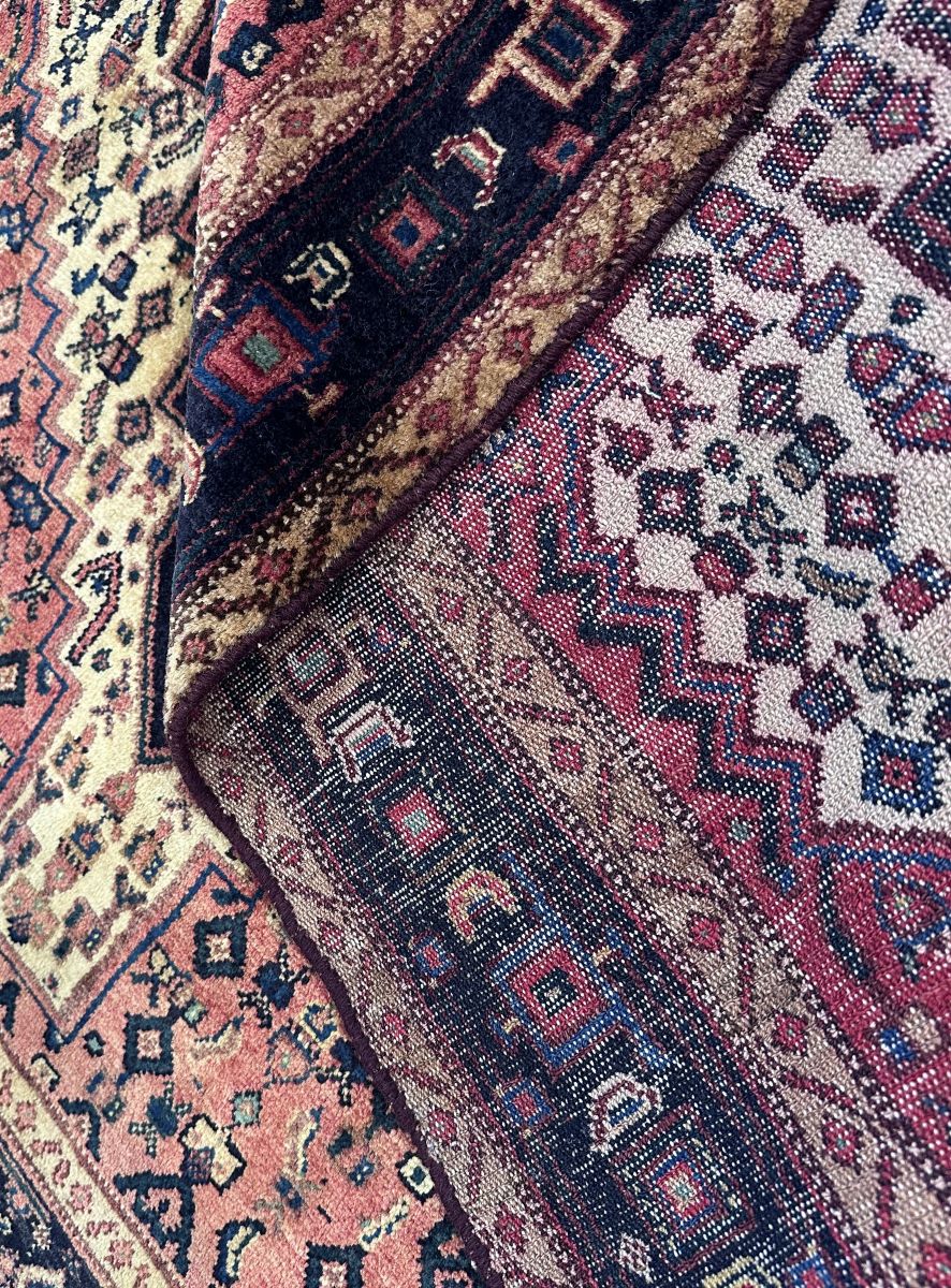 Hand-Knotted Tribal Persian Senneh Rug