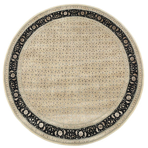 Hand-Woven Herati Design Carpet