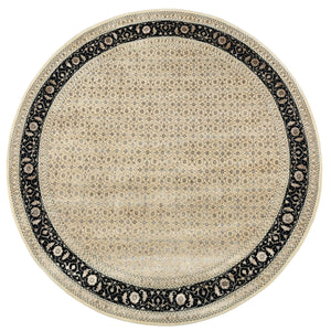 Hand-Woven Herati Design Carpet
