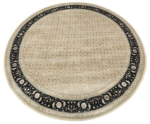 Hand-Woven Herati Design Carpet
