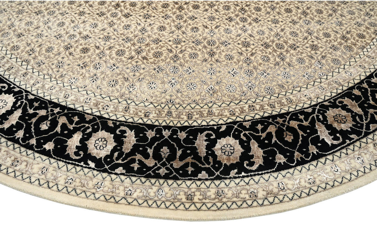 Hand-Woven Herati Design Carpet