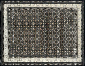 Hand-Woven Herati Design Carpet