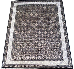 Hand-Woven Herati Design Carpet
