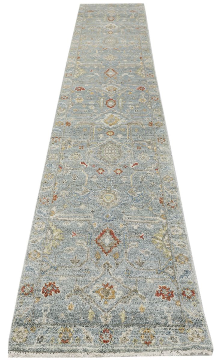 Hand-Knotted Antique Sultanabad Runner