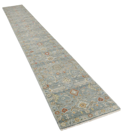 Hand-Knotted Antique Sultanabad Runner