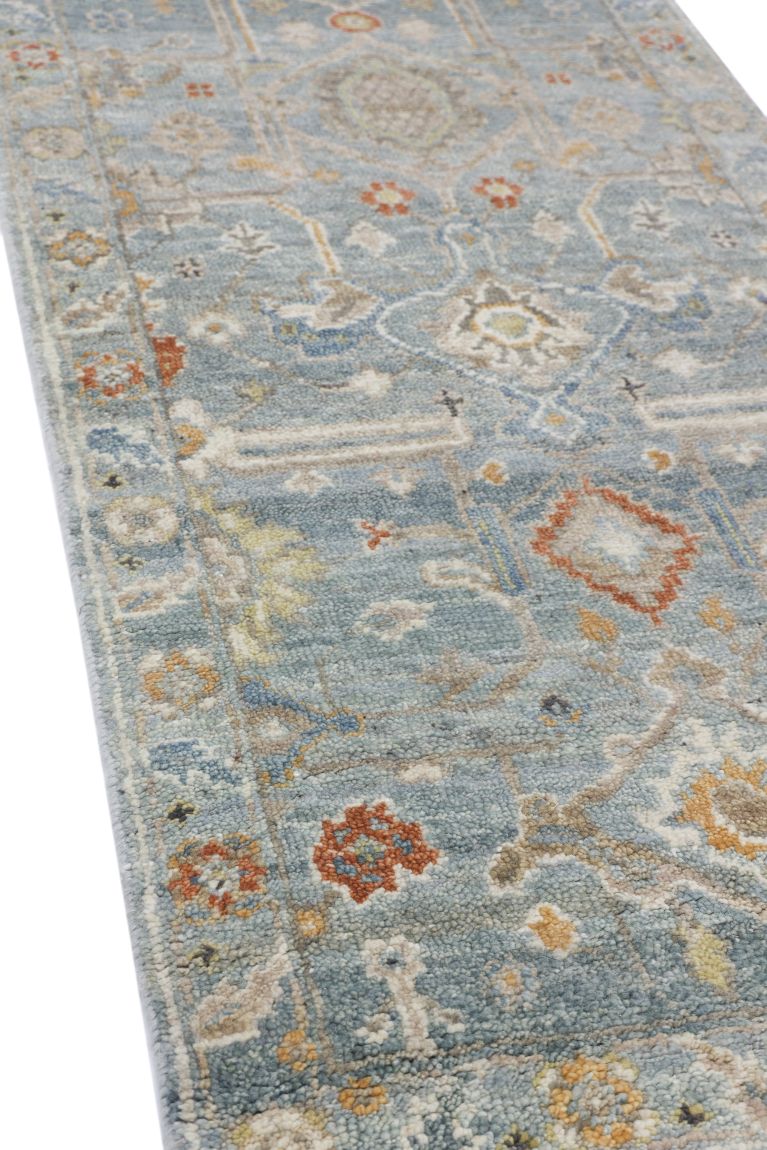 Hand-Knotted Antique Sultanabad Runner